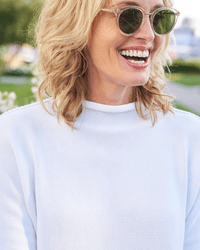 Frank & Eileen Monterey Sweater in White