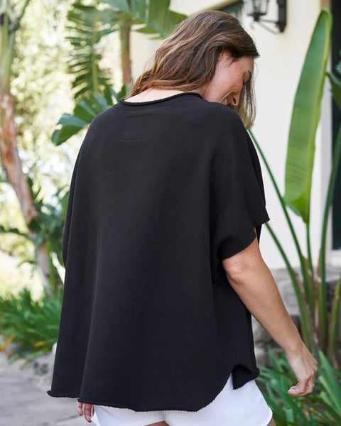 Frank & Eileen Olive Capelet in Black - Bliss Boutiques