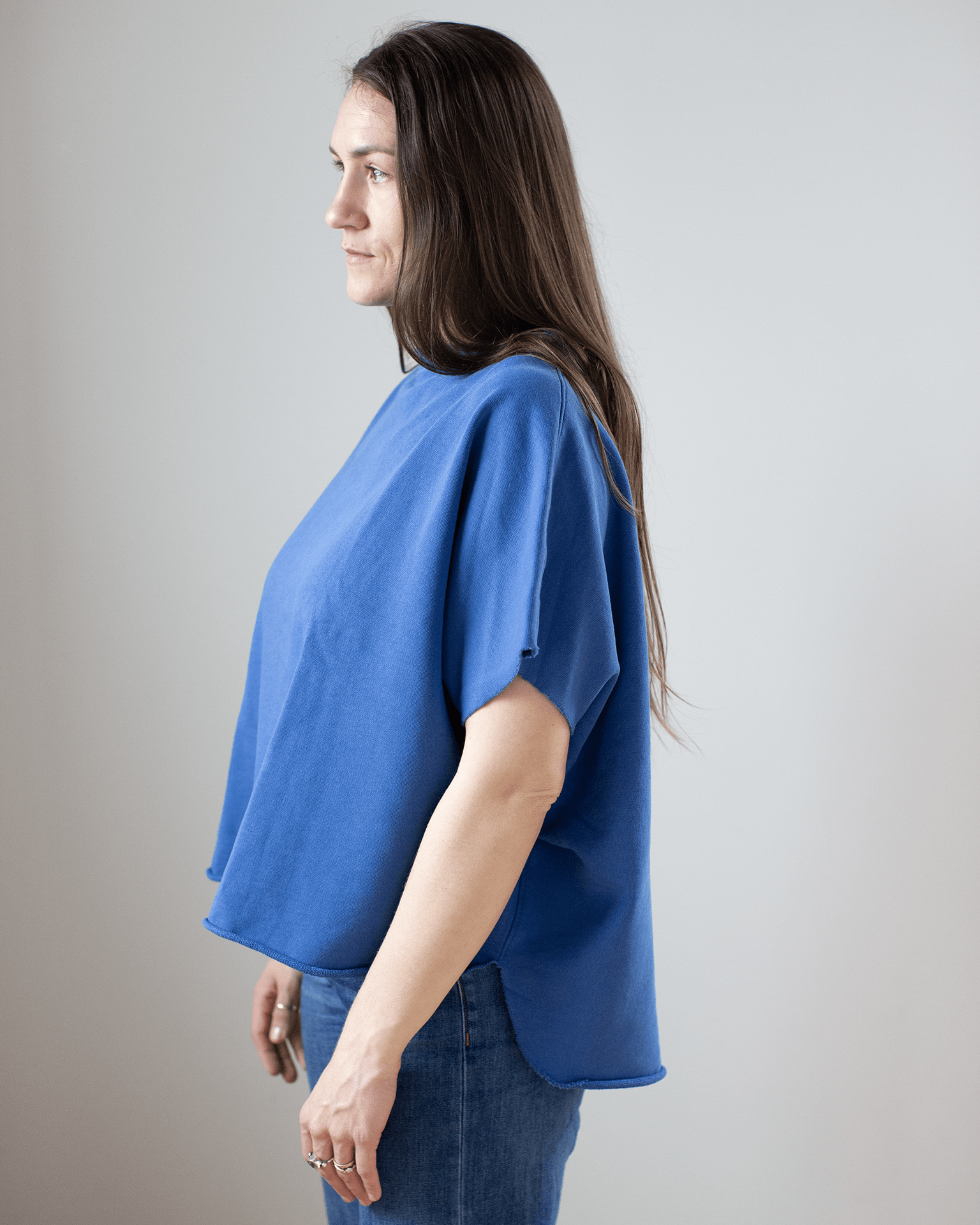 Frank & Eileen Olive Capelet in Blue Bird