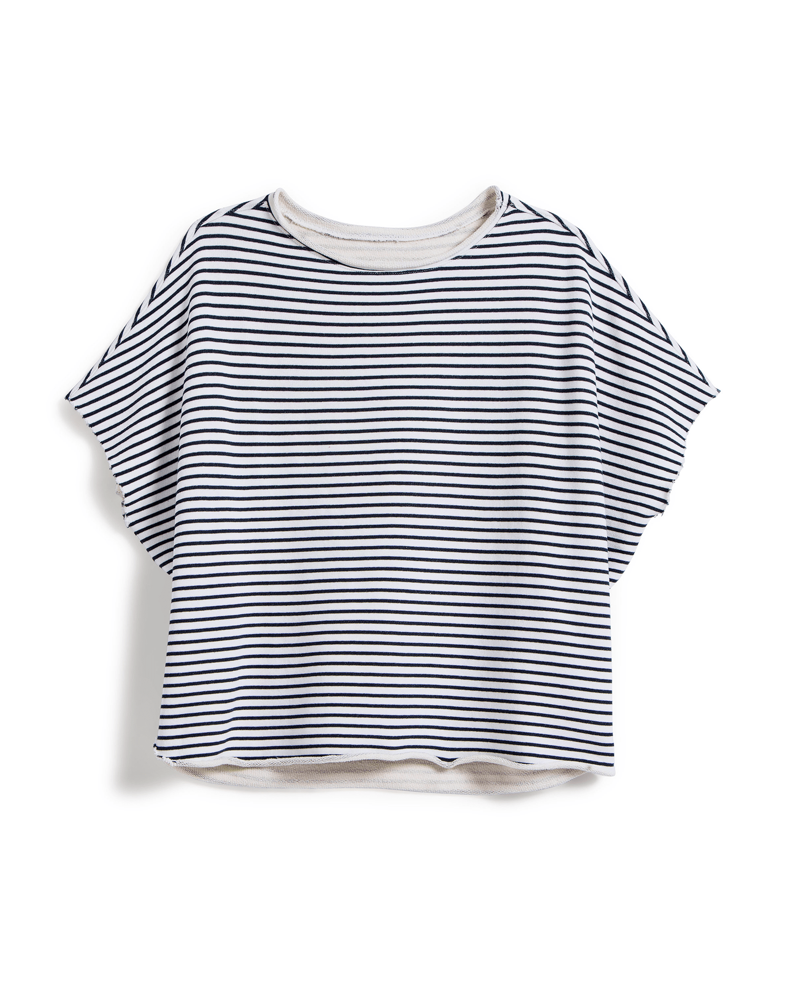 Frank & Eileen Olive Original Capelet in White & British Royal Navy