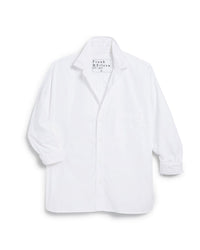 Frank & Eileen Oona Continuous Button Up Shirt in White Superluxe