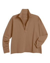 Frank & Eileen Patrick - Popover Henley in Chai 6 - Bliss Boutiques