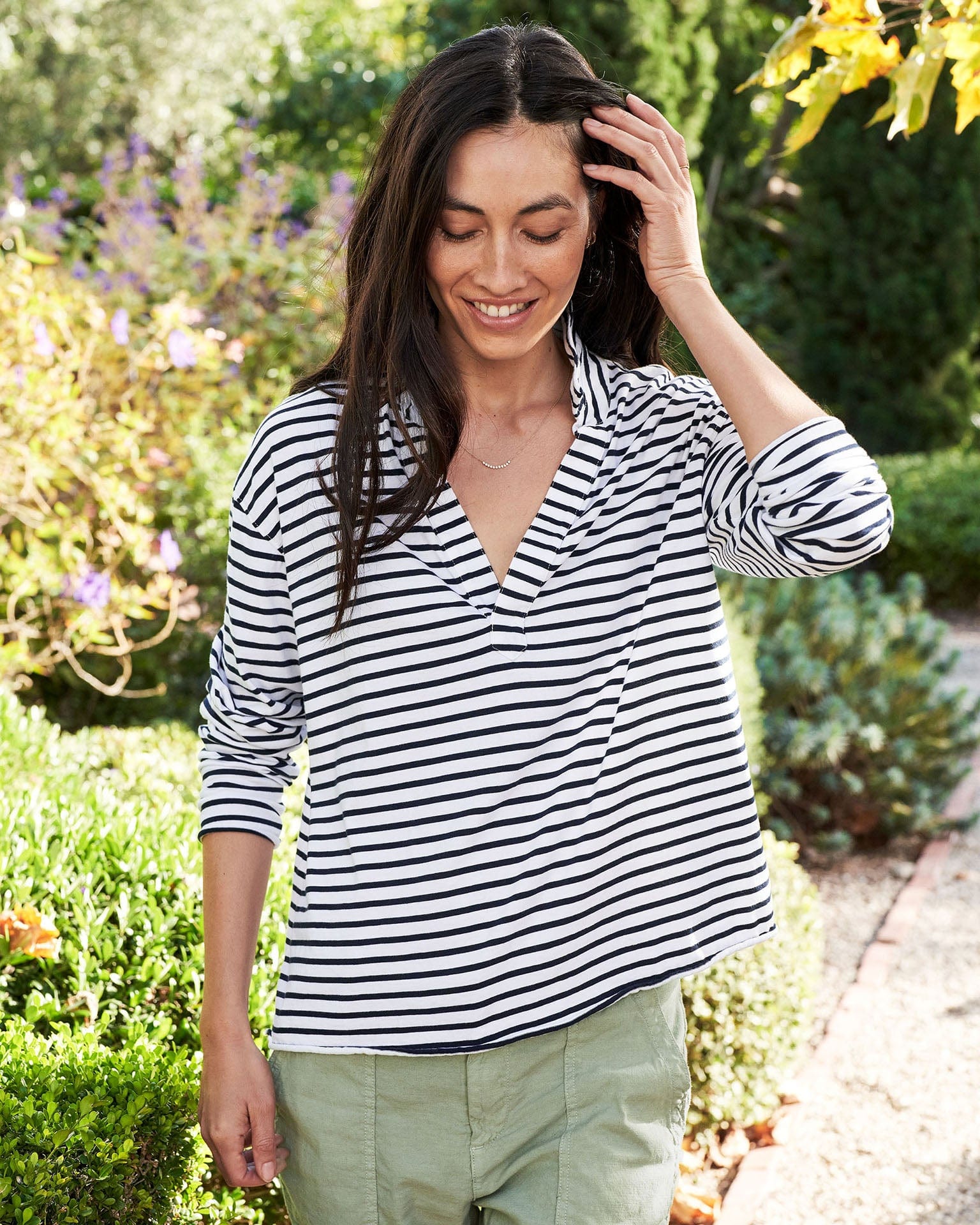 Patrick Popover Henley in White & British Royal Navy Heritage Jersey