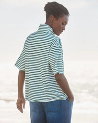 Frank & Eileen Patty - Heritage Jersey in Green & White Stripe 3 - Bliss Boutiques