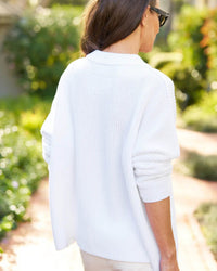 Frank & Eileen Montecito Sweater in White