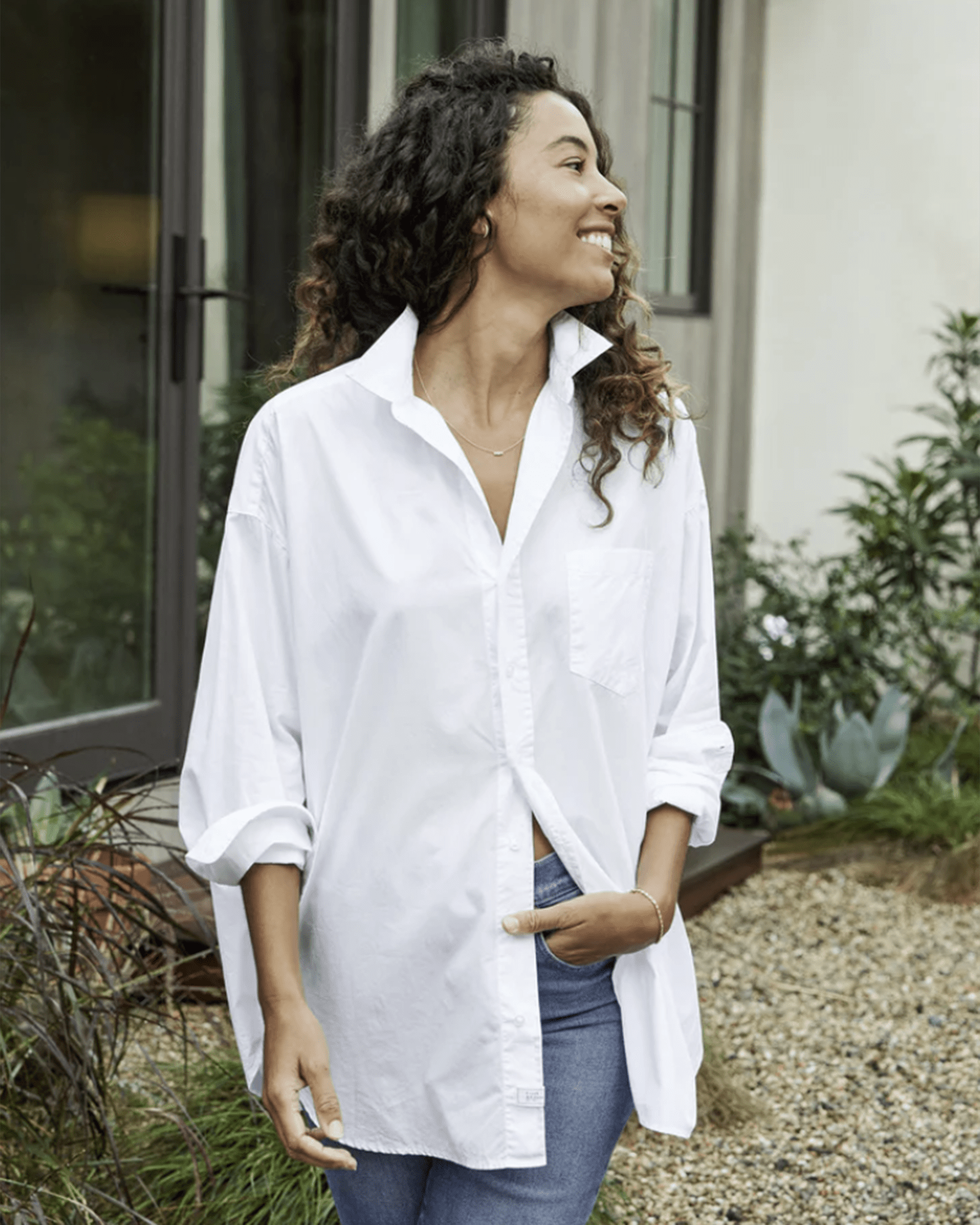Frank & Eileen Shirley Oversized Button Up in White Everyday Frank & Eileen Shirley Oversized Button Up in White Everyday