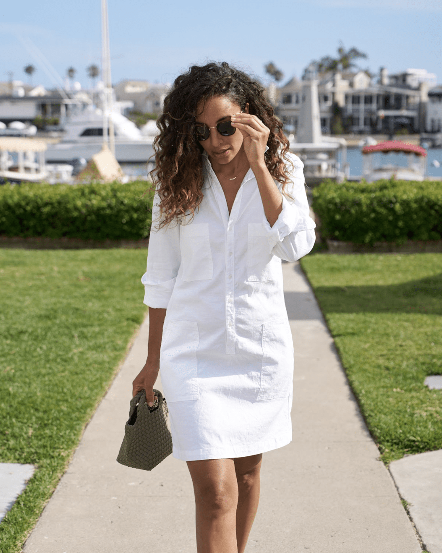 Frank & Eileen Southern Ireland L/S Playsuit Dress in White