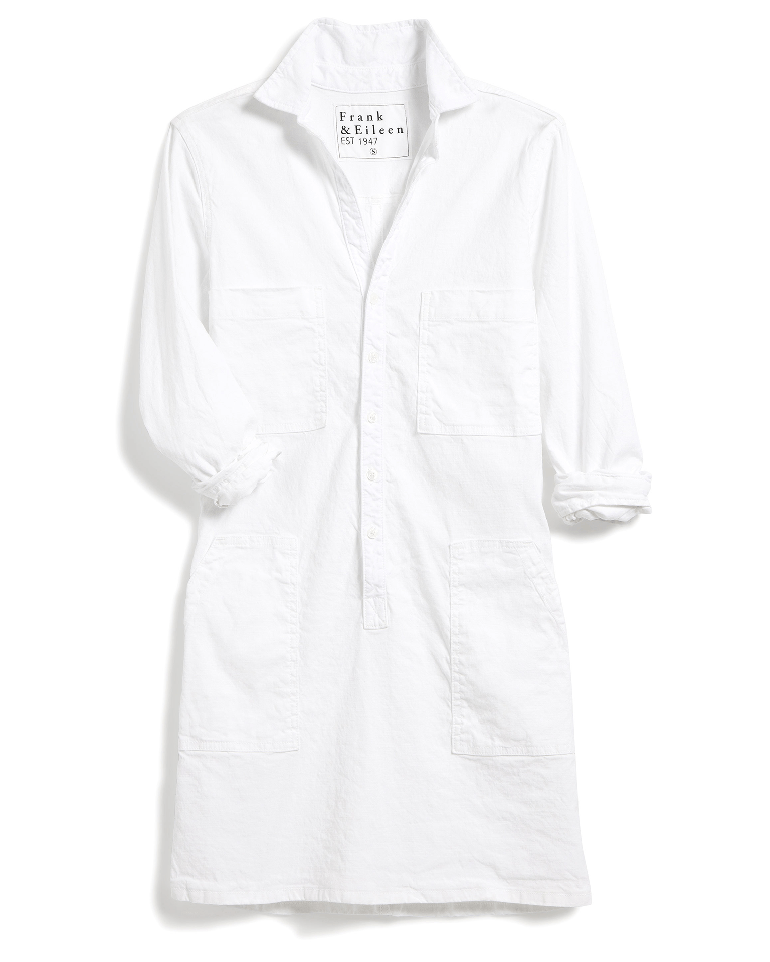 Frank & Eileen Southern Ireland L/S Playsuit Dress in White