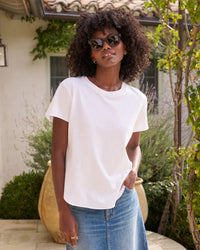 Theo Tee in White - Bliss Boutiques