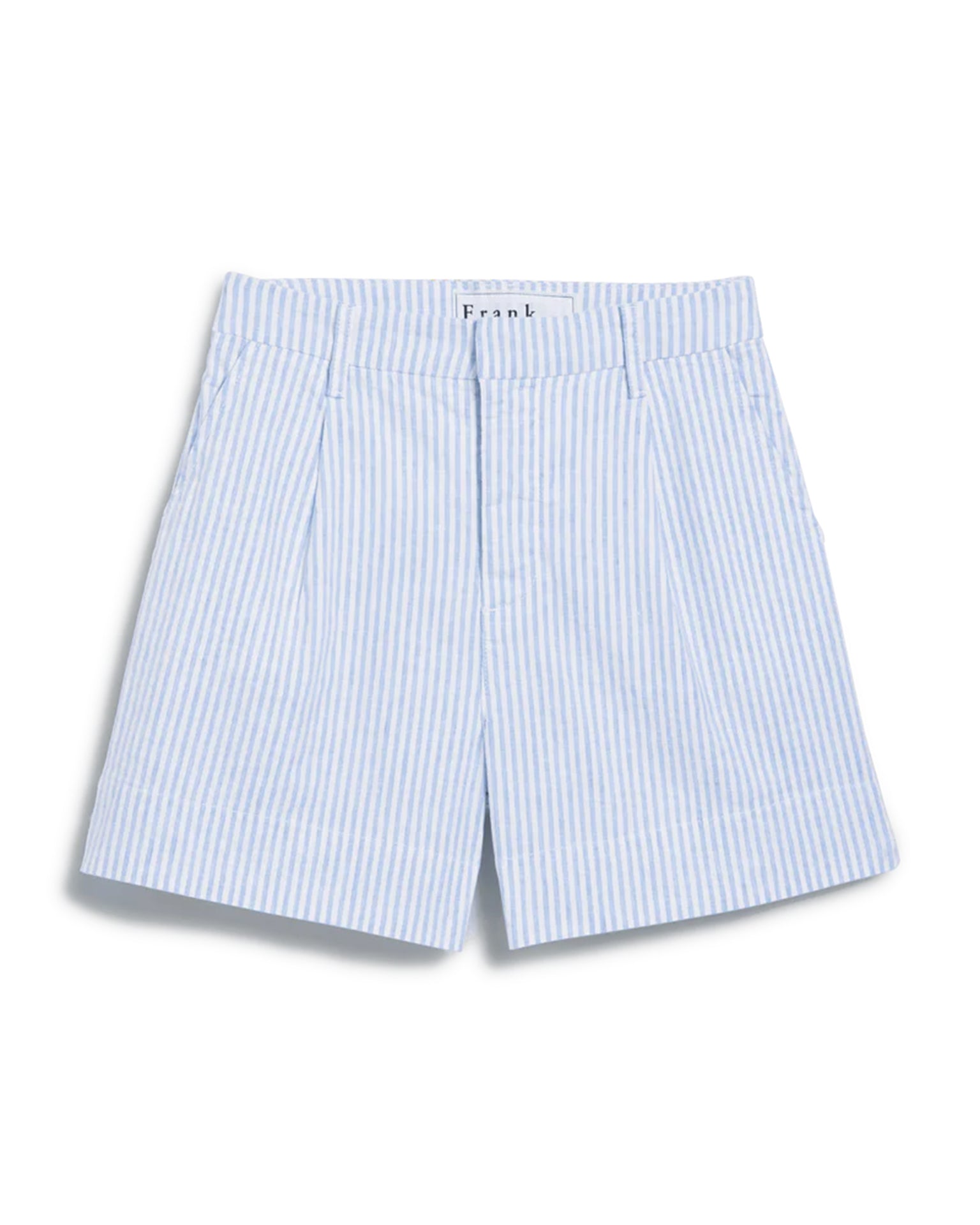Frank & Eileen Waterford 4.5in Walking Shorts in Blue, White Stripe