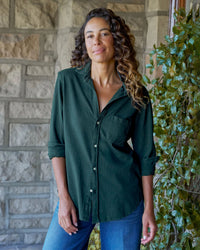 Frank & Eileen Waverly - Button-Up in Pine 1 - Bliss Boutiques