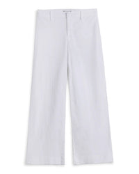 Frank & Eileen West Village Italian Wide Leg Chino in White 4 - Bliss Boutiques