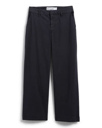 Frank & Eileen Westport Wide Leg Chino in Washed Black