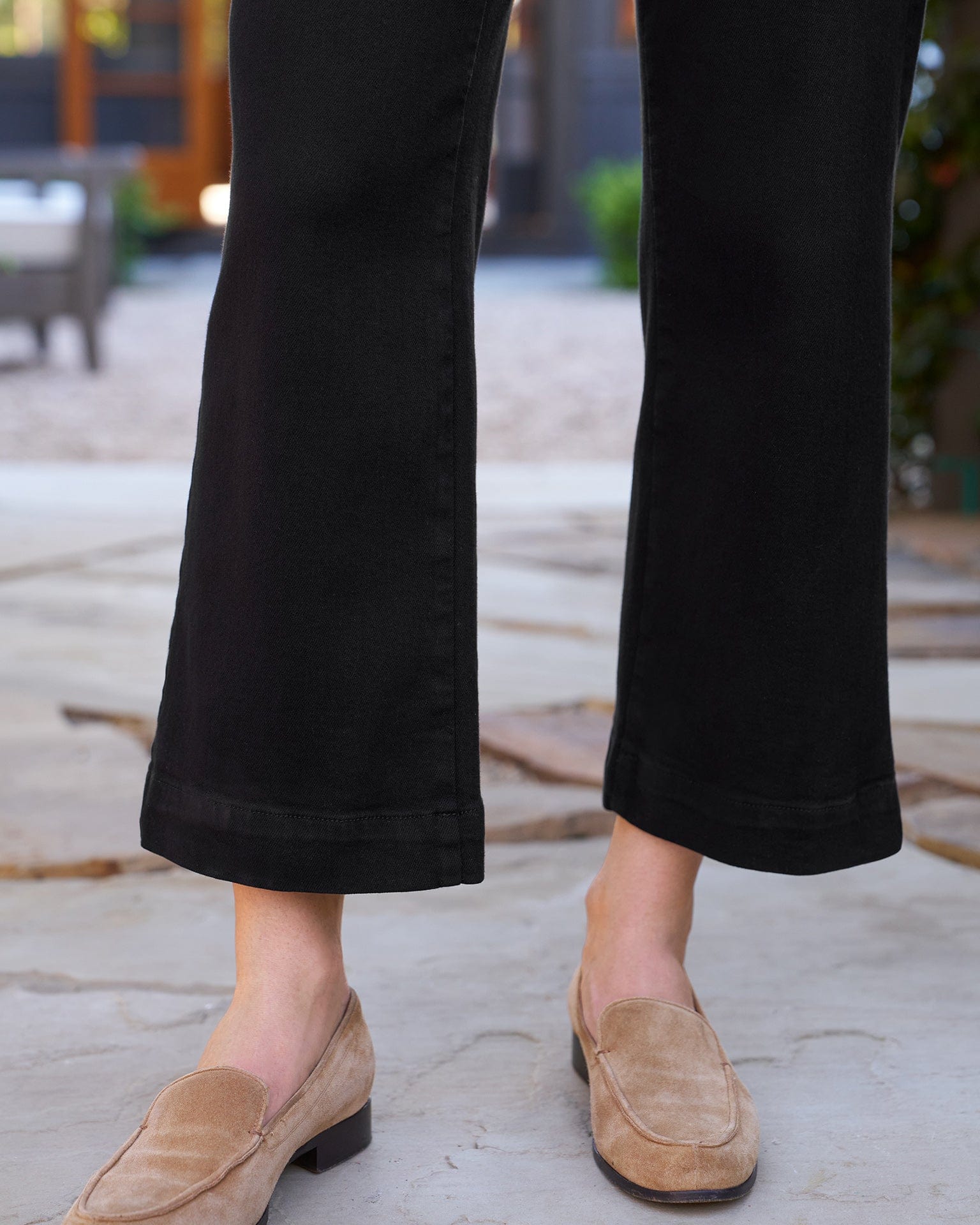 Frank & Eileen Westport Wide Leg Illusion in Black
