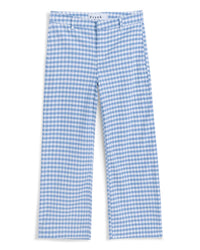 Frank & Eileen Wexford Trouser in Blue Check 4 - Bliss Boutiques