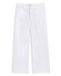 Frank & Eileen Wexford Utility Trouser in White 4 - Bliss Boutiques