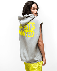 Free City AW Cutoff Superyumm Biggie Hoodie in Silver Rock