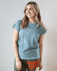 Free City Canyonkid Circa1972 Supervintage Tee in Bluedirt Powder
