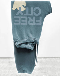 Free City FC Large Sweatpant in Blue Petal