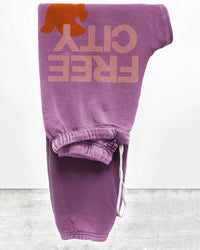 Free City FC Large Sweatpant in Pink Petal