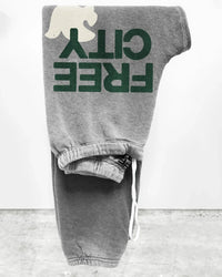 Free City Large Heather Sweatpant in Heather Army