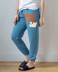Free City Large Sweatpant in Blueshroom