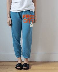 Free City Large Sweatpant in Blueshroom