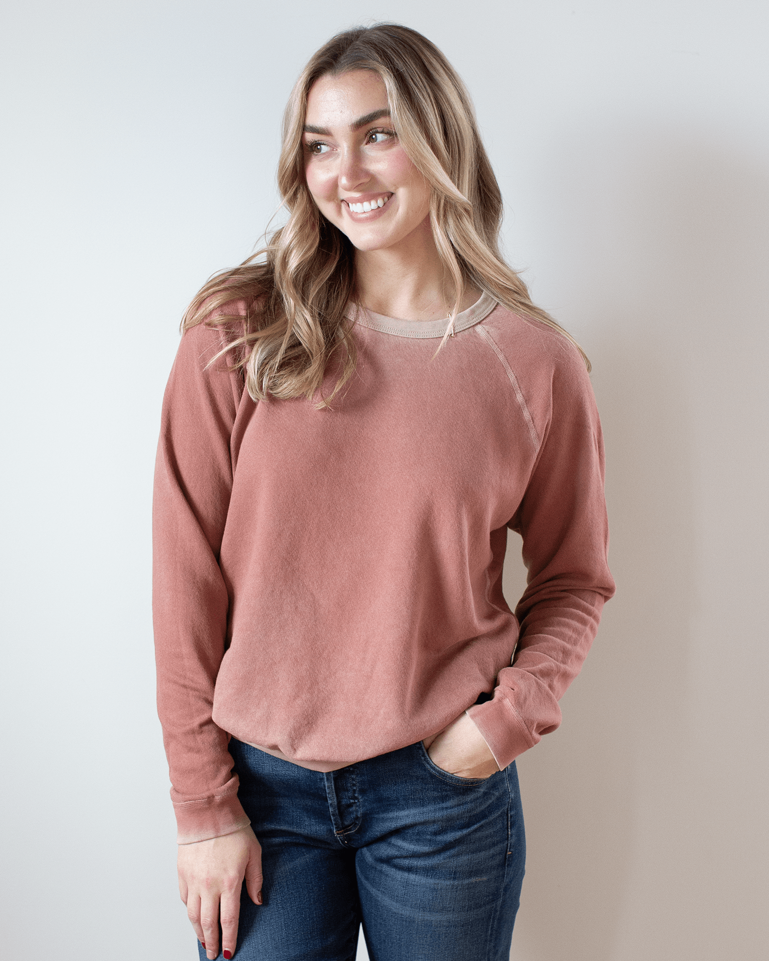 Free City Lucky Rabbits Sweatshirt in Hunkydory