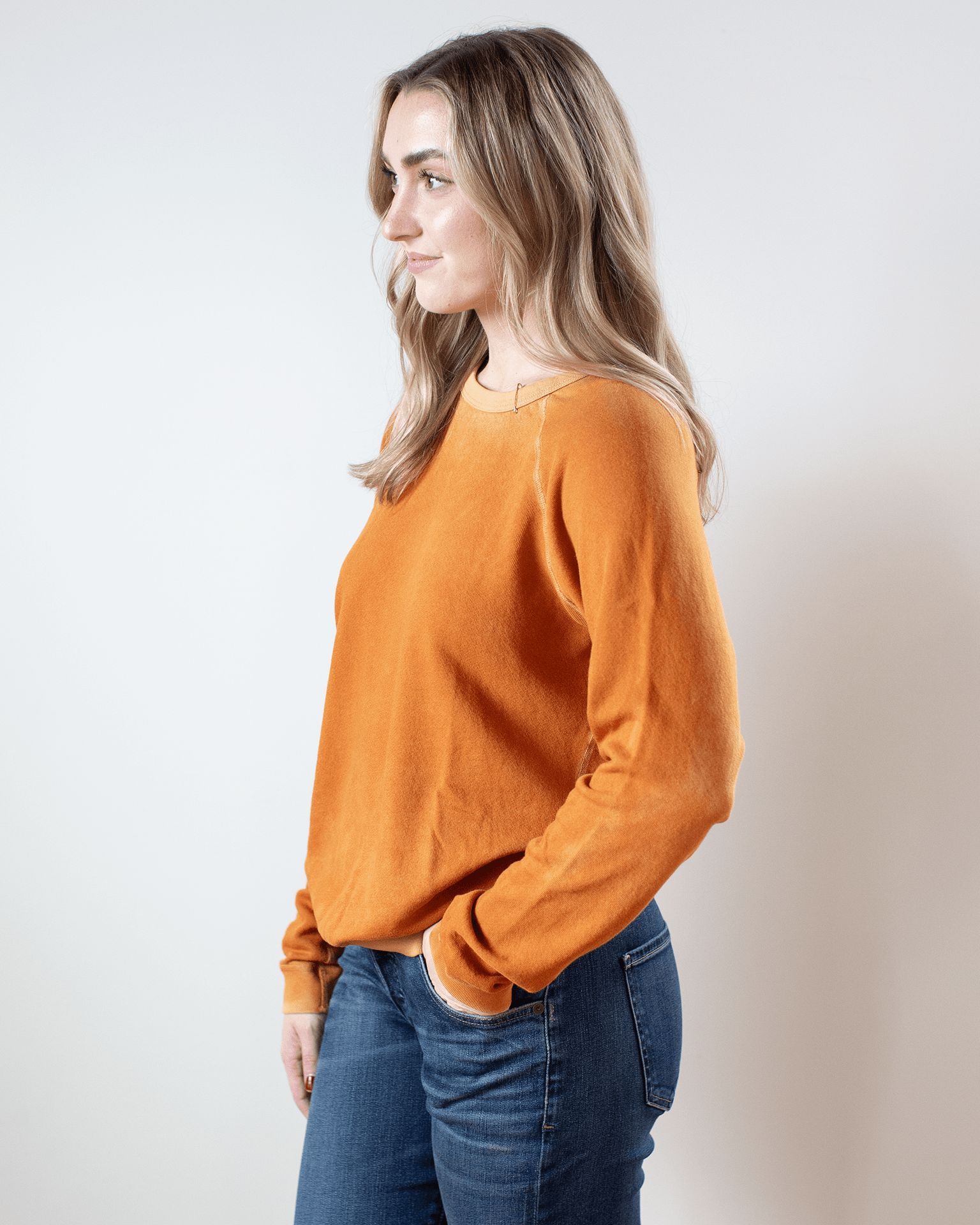 Free City Lucky Rabbits Sweatshirt in Orange Machine