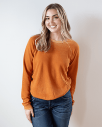 Free City Lucky Rabbits Sweatshirt in Orange Machine