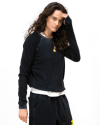 Free City Lucky Rabbits Sweatshirt in Superblack Rabbit