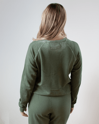 Free City Lucky Rabbits Sweatshirt in Surplus Greens