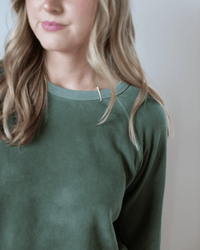 Free City Lucky Rabbits Sweatshirt in Surplus Greens