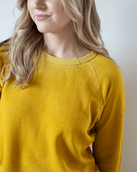 Free City Lucky Rabbits Sweatshirt in Yellow Plant