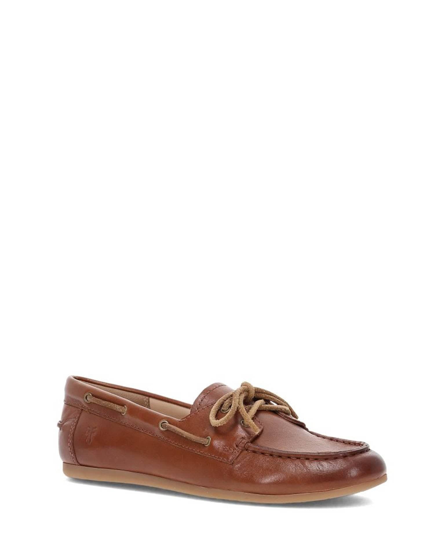 FRYE Naya Boat Shoe in Cinnamon