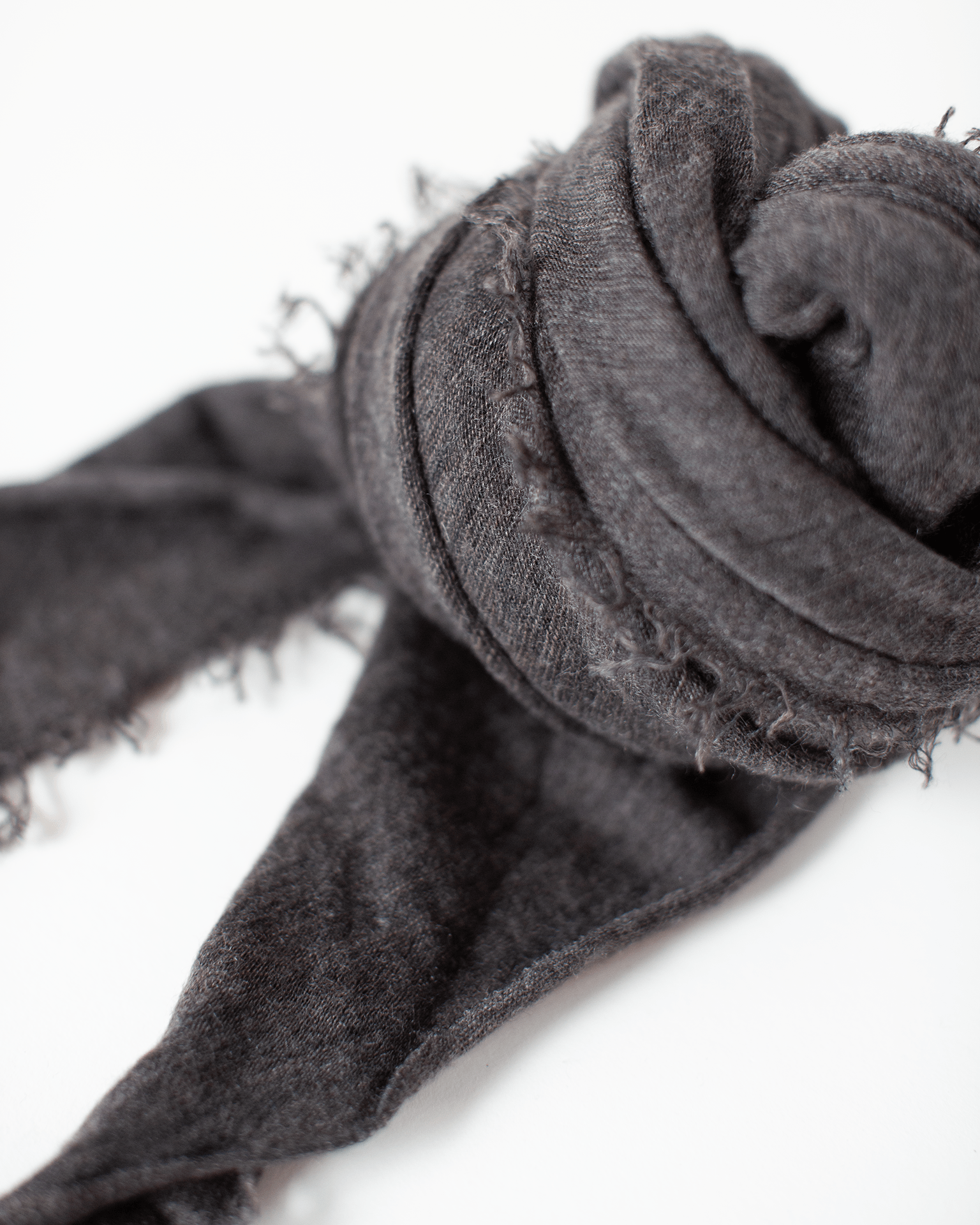 Grisal Love Cashmere Scarf in Black Coffee