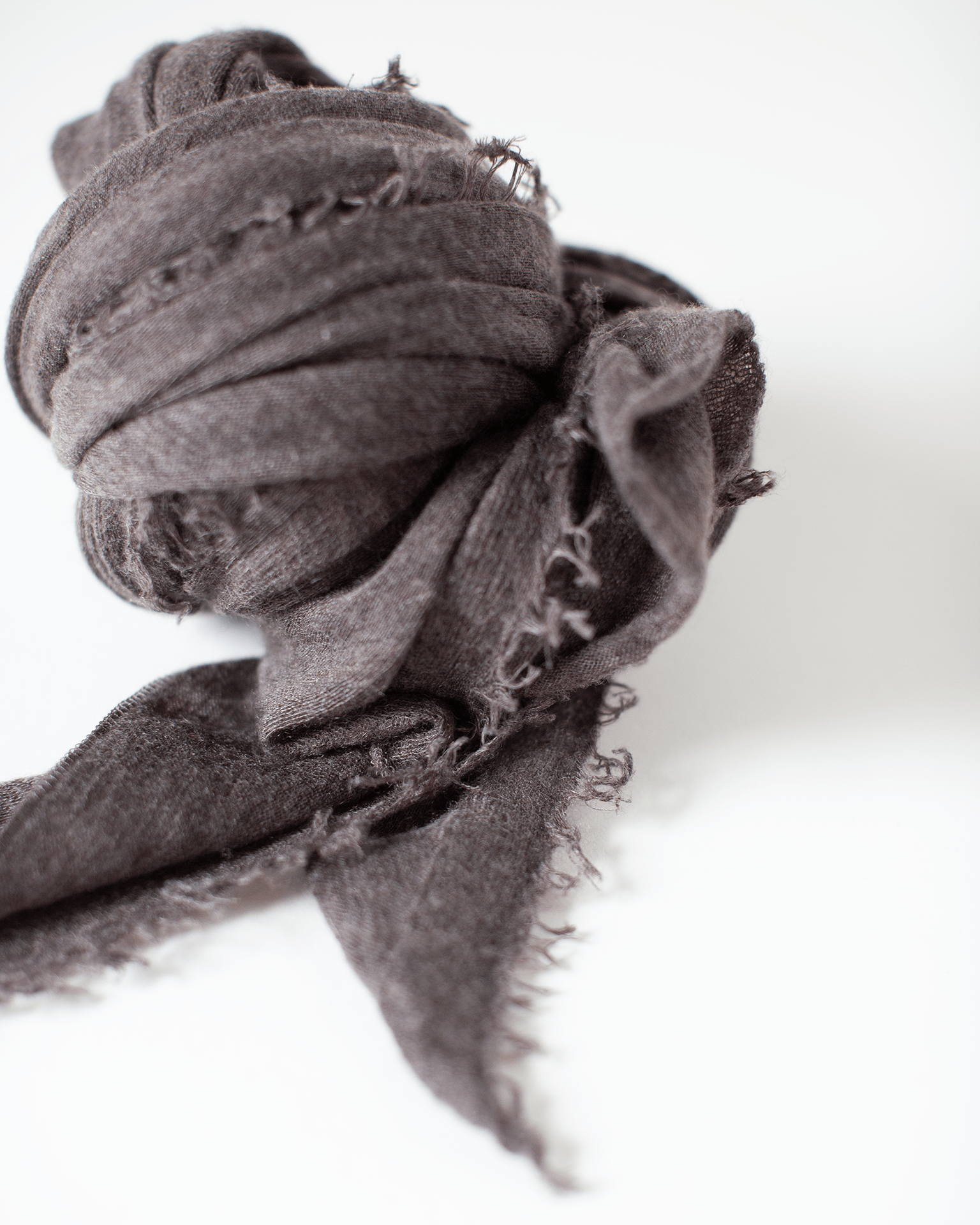 Grisal Love Cashmere Scarf in Brown Top