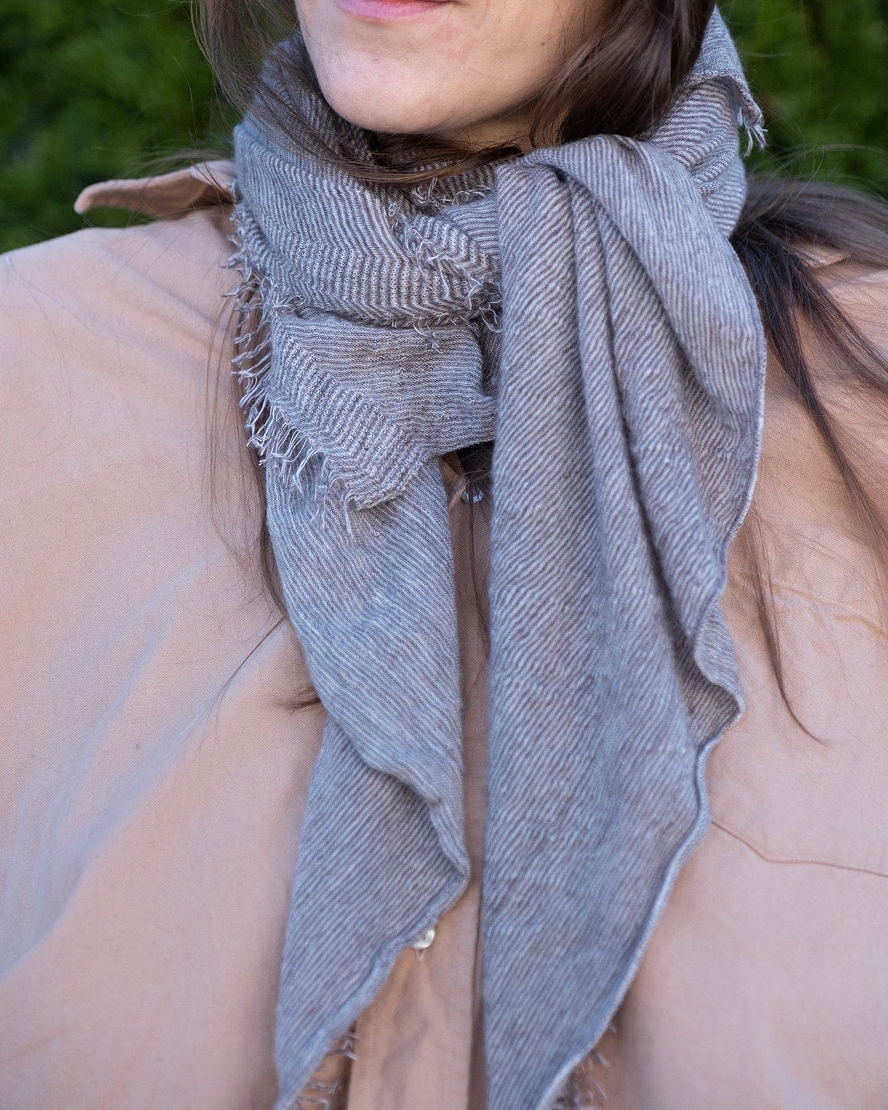 Grisal Love Cashmere Scarf in Brown Top X Milk
