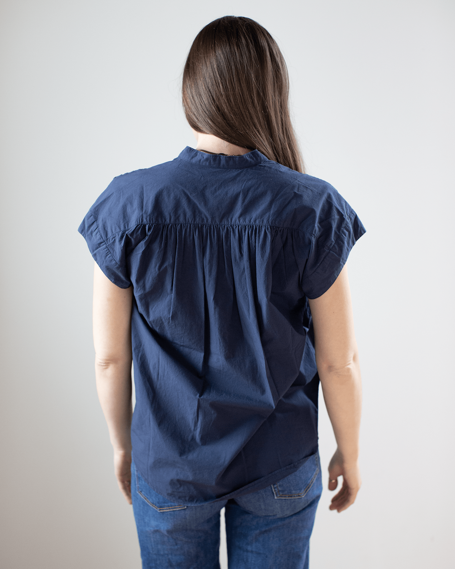 Hartford Casta Popover Shirt in Midnight