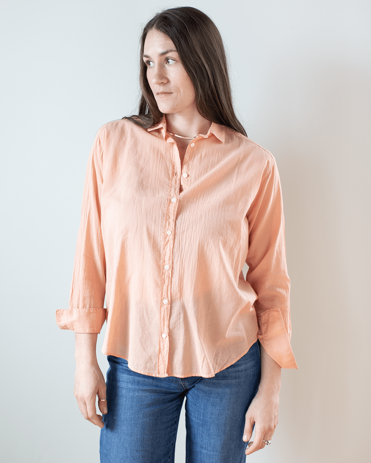 Hartford Charlot Blouse in Peach