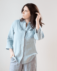 Hartford Cleo Pocket Top in Aqua