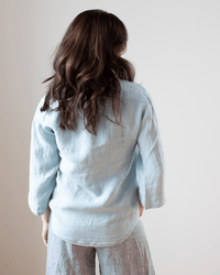 Hartford Cleo Pocket Top in Aqua