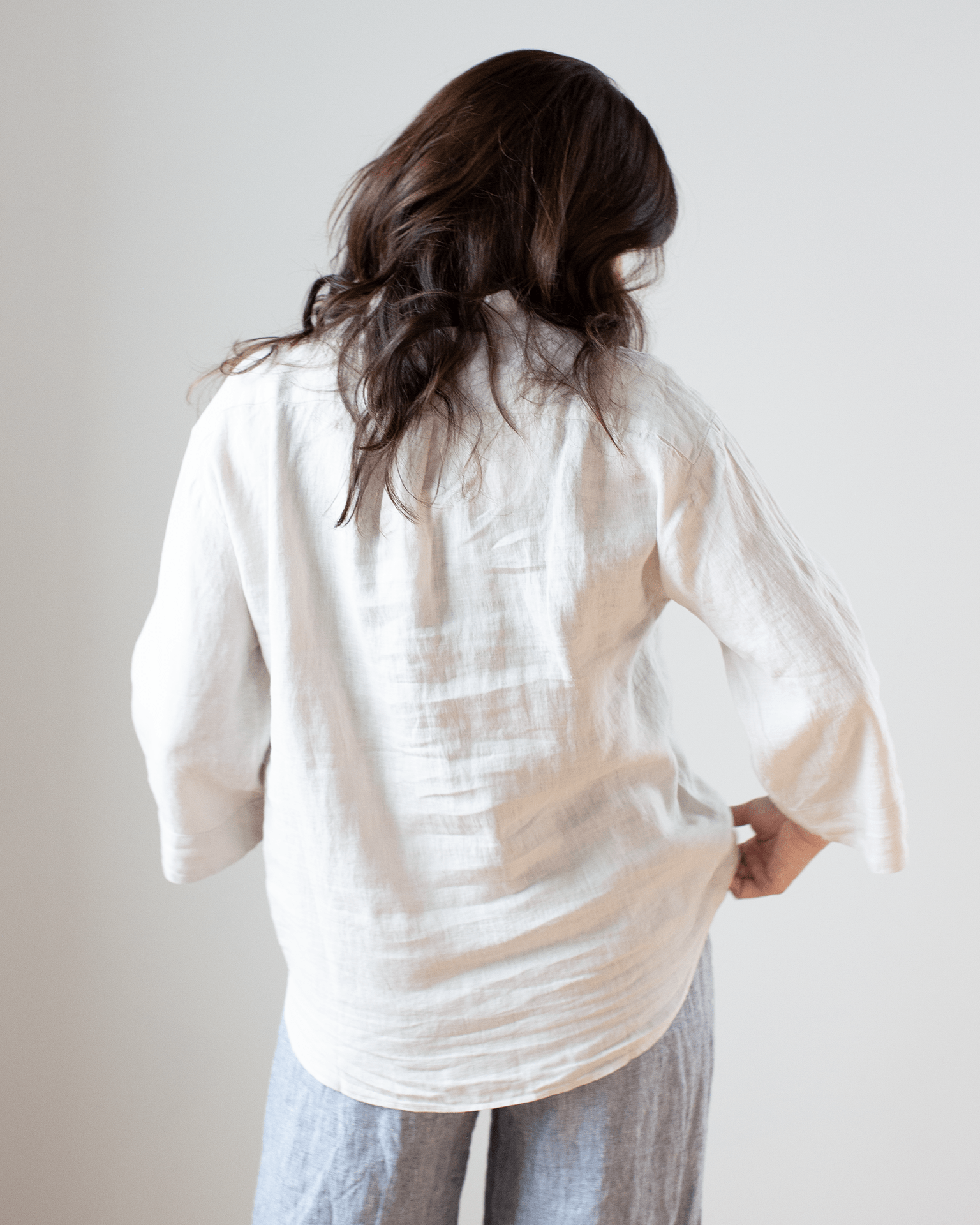 Hartford Cleo Pocket Top in Stone