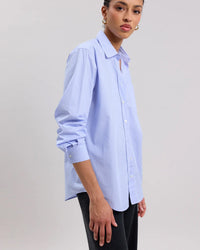 Hartford Clothing Cover Blouse in Blue & White