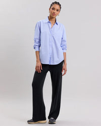 Hartford Clothing Cover Blouse in Blue & White