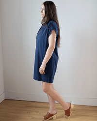 Hartford Rasta Popover Dress in Midnight