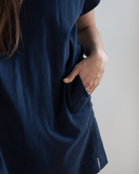 Hartford Rasta Popover Dress in Midnight