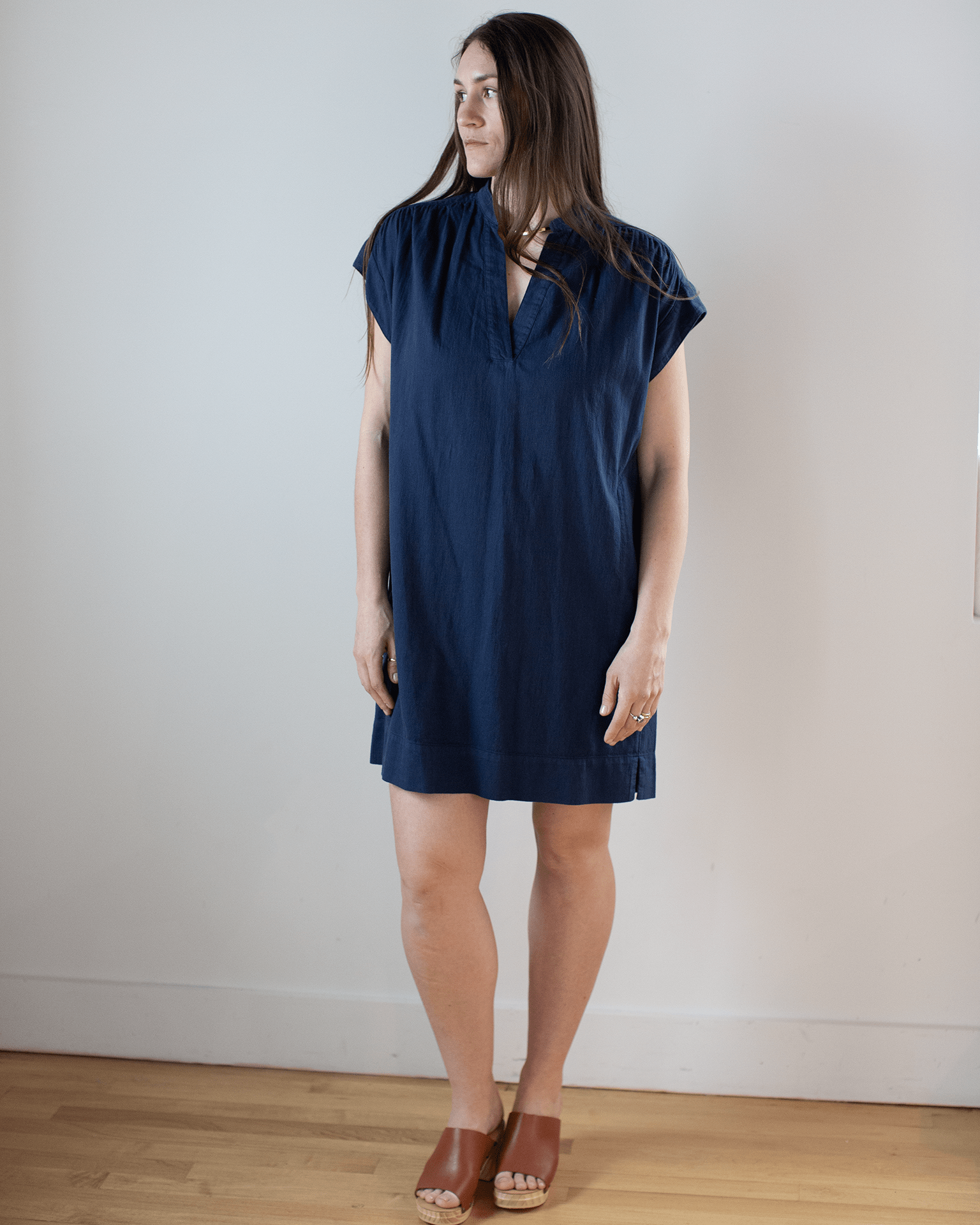 Hartford Rasta Popover Dress in Midnight