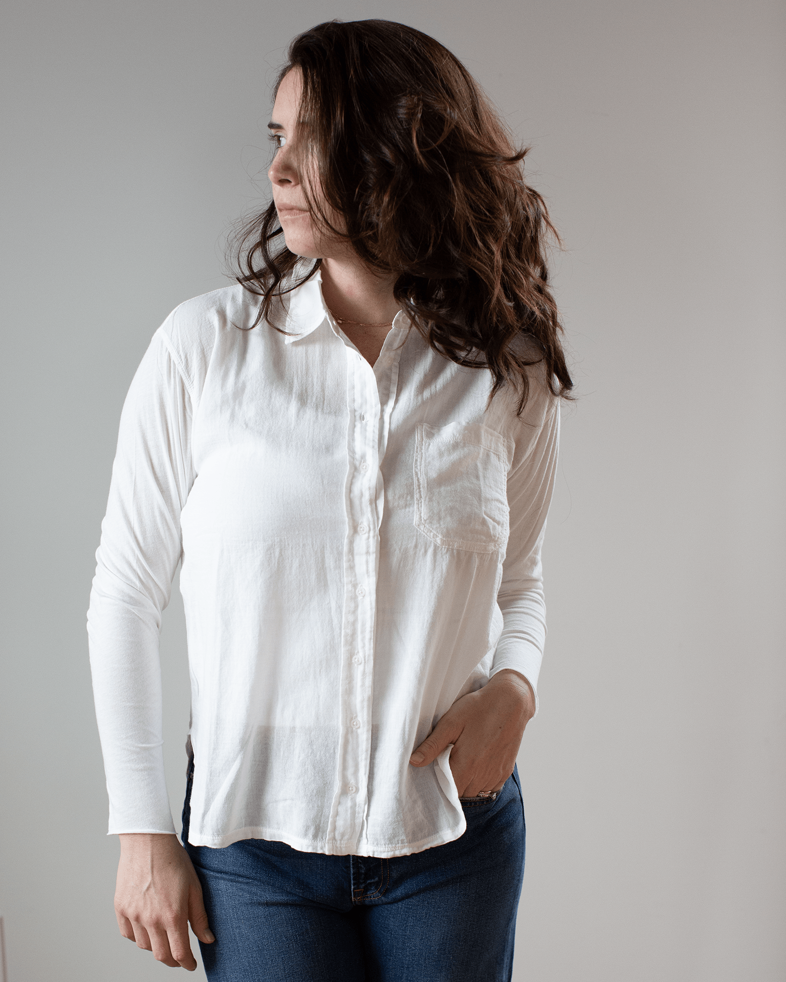 Hartford Tallez Shirt in Milk