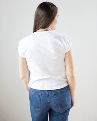 Hartford Tomari V Neck Sleeveless Top in White